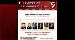 Desktop Screenshot of power-of-leadership-books.com